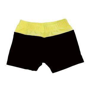 Pizza Pantz Neon Yellow Short Swimsuit - NWT